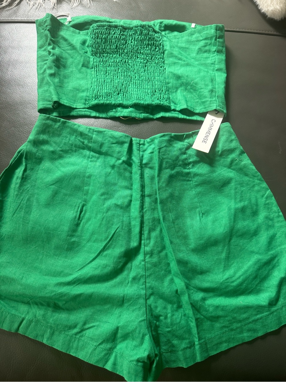 Commense sz m Green High-Waist Shorts - Women Pants & Jumpsuits and SHEIN set - Picture 9 of 11